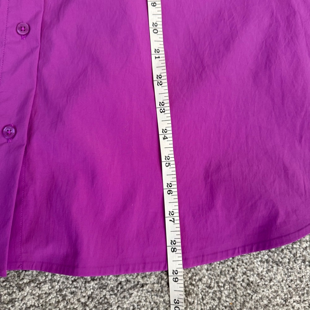 Athleta women's Oversized Poplin Button Down Shirt Purple XS‎ - Picture 8 of 8